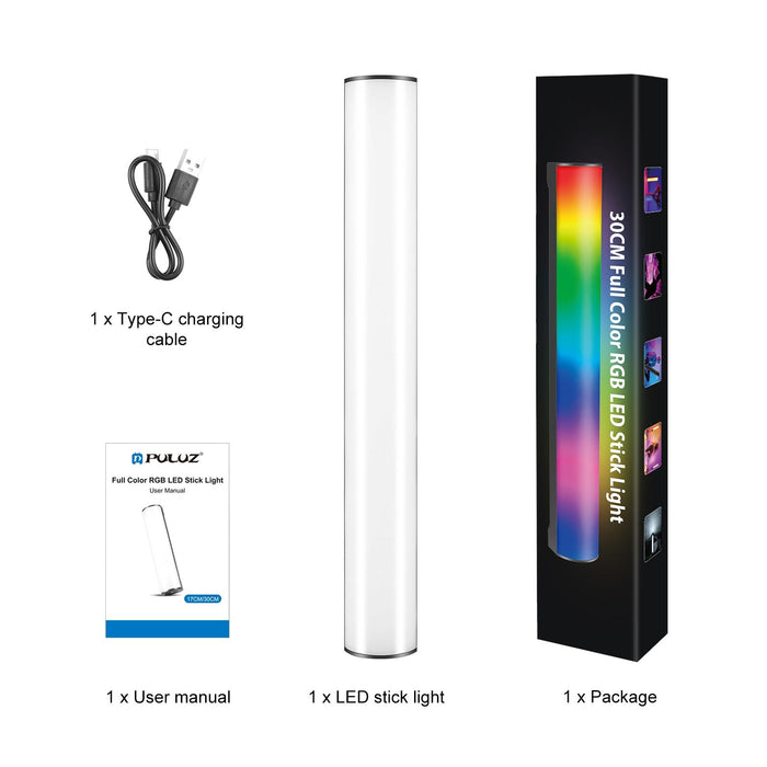 30Cm Handheld Rgb Magnetic Led Fill Light Stick - Full Colour