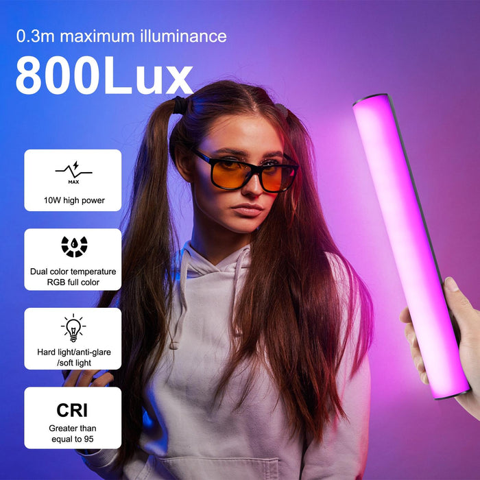 30Cm Handheld Rgb Magnetic Led Fill Light Stick - Full Colour