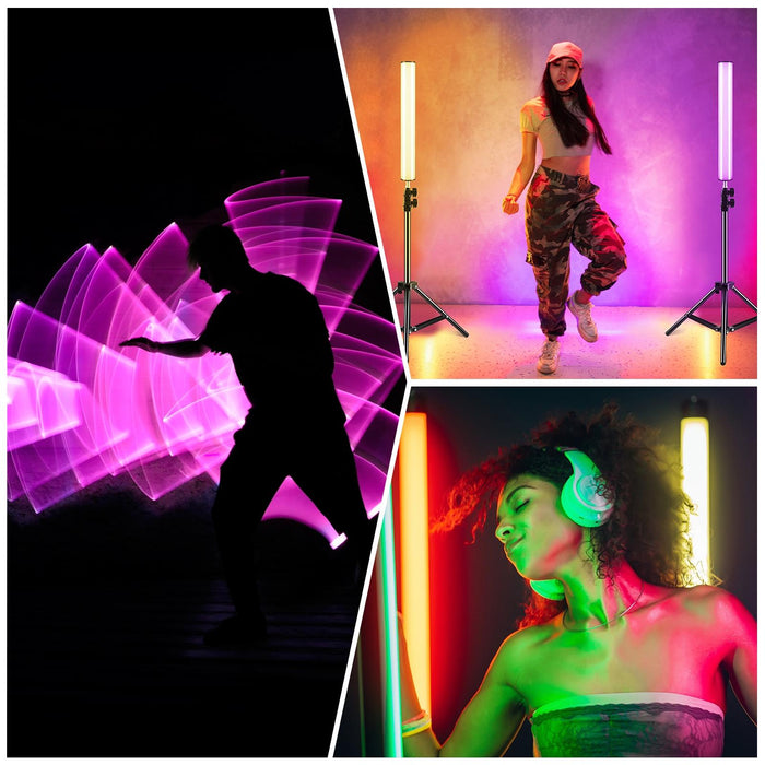 30Cm Handheld Rgb Magnetic Led Fill Light Stick - Full Colour