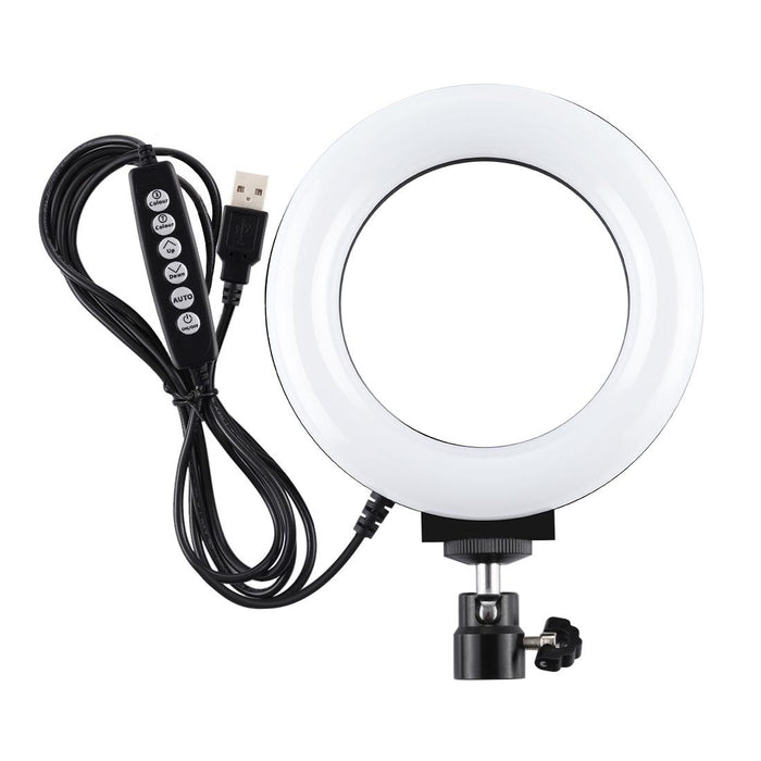 4.7 Inch 12Cm Curved Surface Usb 10 Modes 8 Colour Rgbw Dimmable Led Ring Vlogging Photography Video Lights With Tripod Ball Head