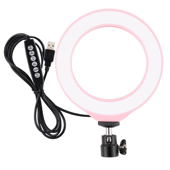 4.7 Inch 12Cm Curved Surface Usb 10 Modes 8 Colour Rgbw Dimmable Led Ring Vlogging Photography Video Lights With Tripod Ball Head