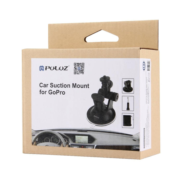 Car Suction Cup Mount With Screw Tripod Adapter And Storage