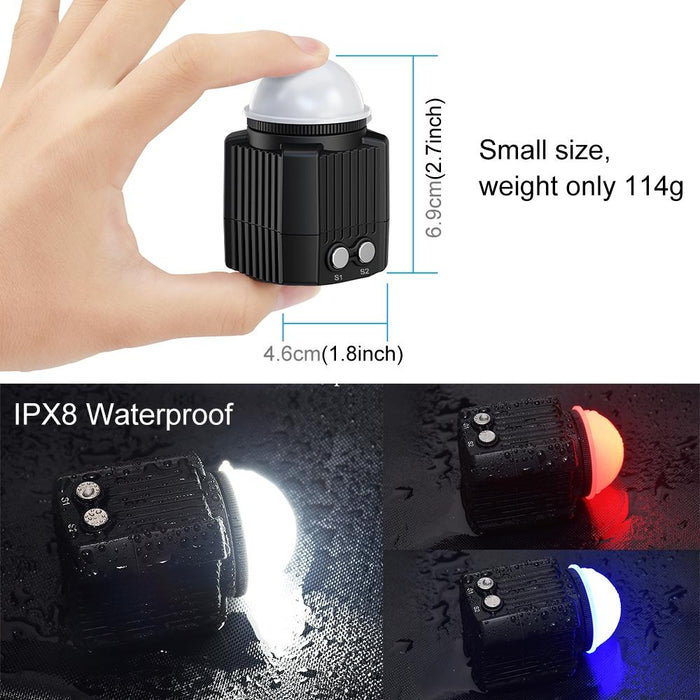 60m Underwater Led Photography Fill Light Diving For Gopro