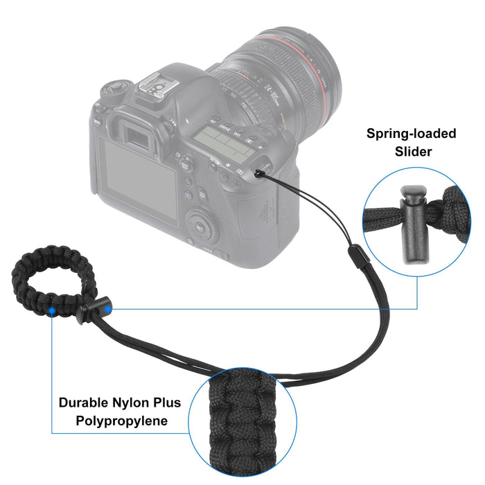Adjustable Anti-lost Camera Wrist Strap - Braided Sport
