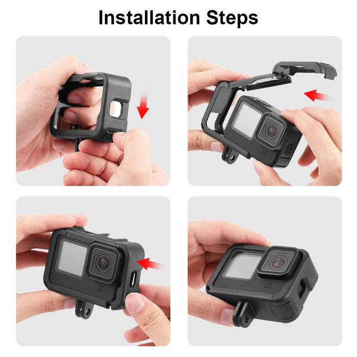 Cage With Cold Shoe Base Slot For Gopro Hero12