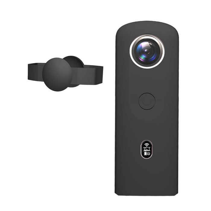 Silicone Protective Case With Lens Cover For Ricoh Theta