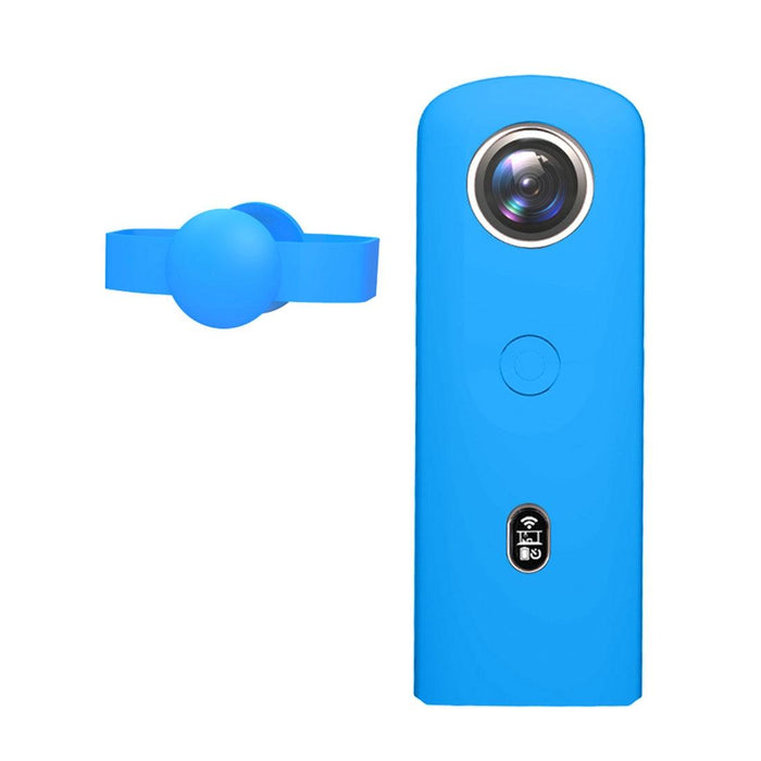 Silicone Protective Case With Lens Cover For Ricoh Theta