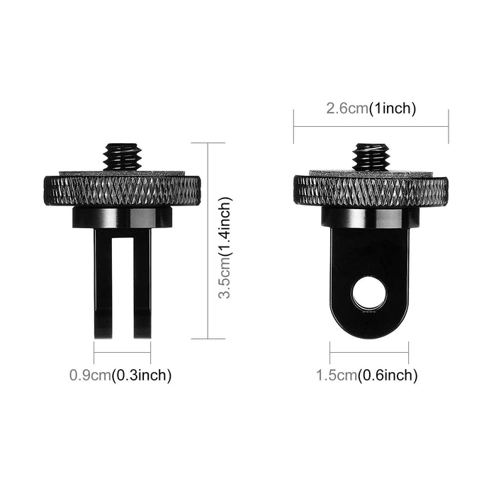 1/4 Screw Metal Tripod Mount Action Camera Adapter