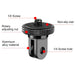 1/4 Screw Metal Tripod Mount Action Camera Adapter