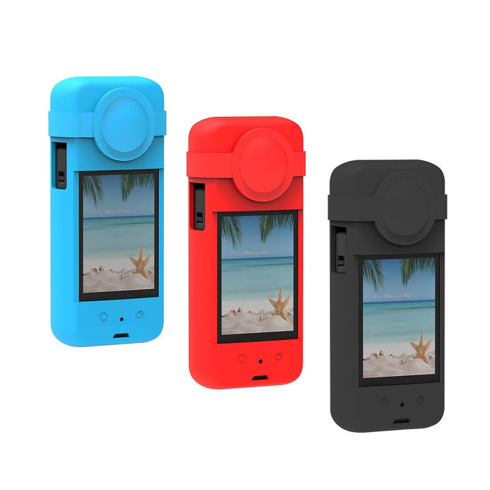 Silicone Protective Case with Lens Cover for Insta360 X3