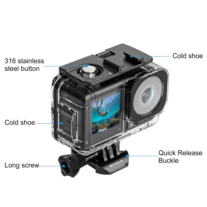 Waterproof Diving Case for Dji Action 3 / 4 - 40m Depth