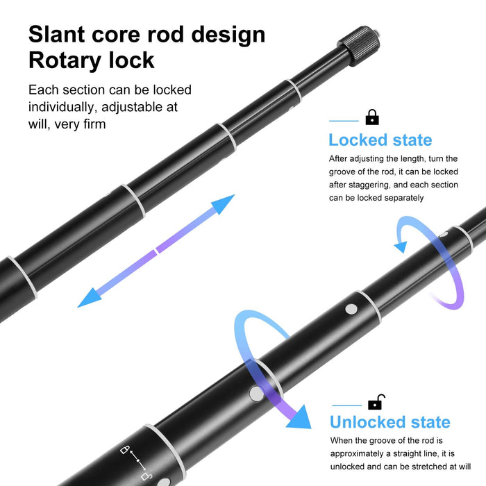 70cm Selfie Stick with Invisible Adapter for Insta360