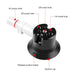 3 Inch Car Single Pump Suction Cup Aluminum Alloy Mount