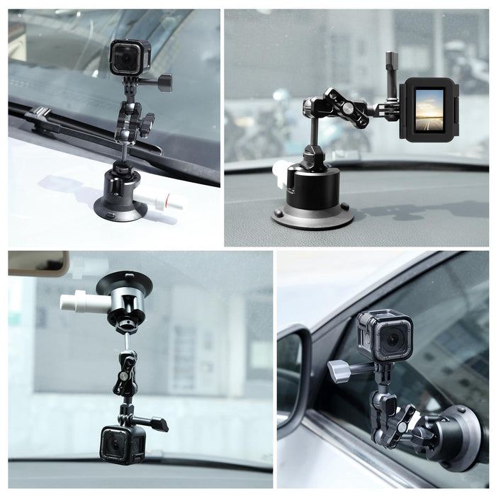 3 Inch Car Single Pump Suction Cup Aluminum Alloy Mount