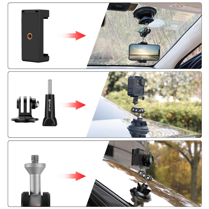 Aluminum Alloy Magic Arm with Strong Suction Cup