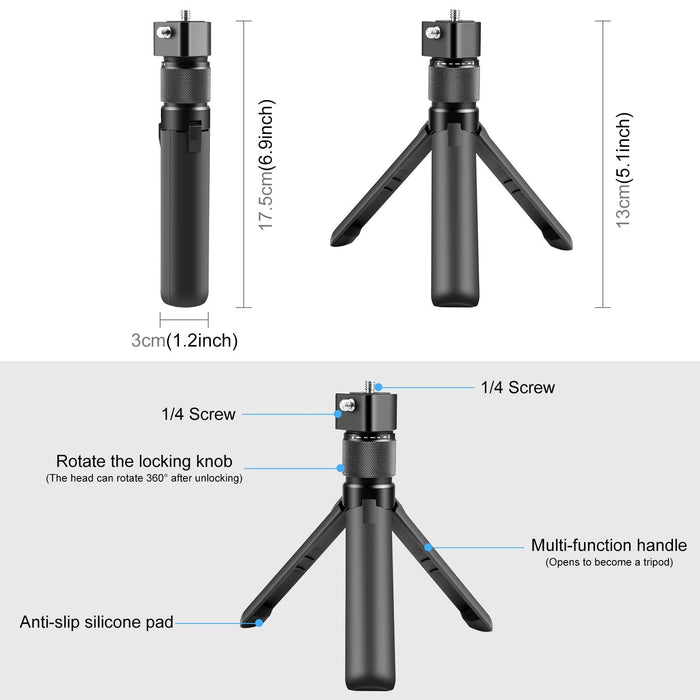 Insta360 X3 / X4 Desktop Tripod Stand with Rotary Handle