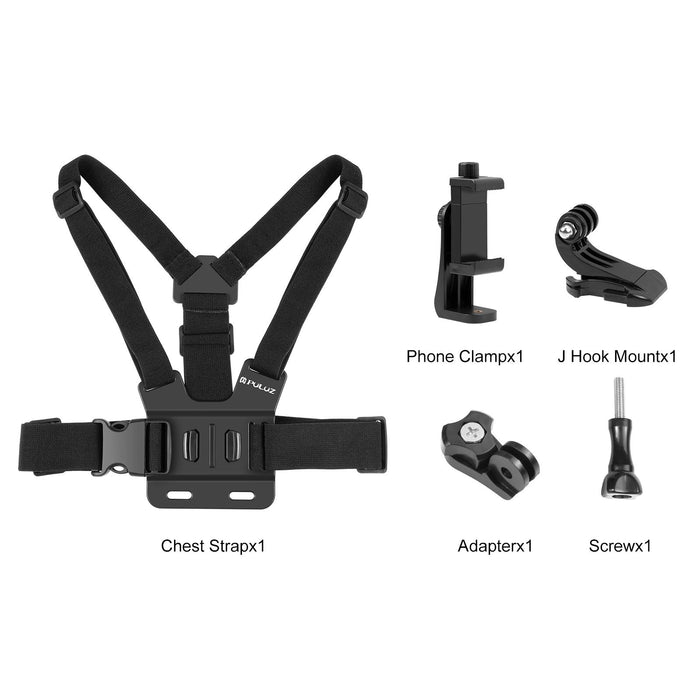 5 In 1 Adjustable Body Mount Belt Chest Strap With Phone