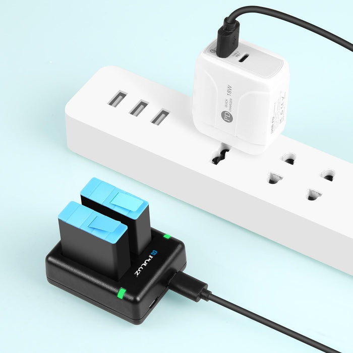 Dual Usb Charger for Gopro Hero 9 / 10 / 11 / 12 - Batteries