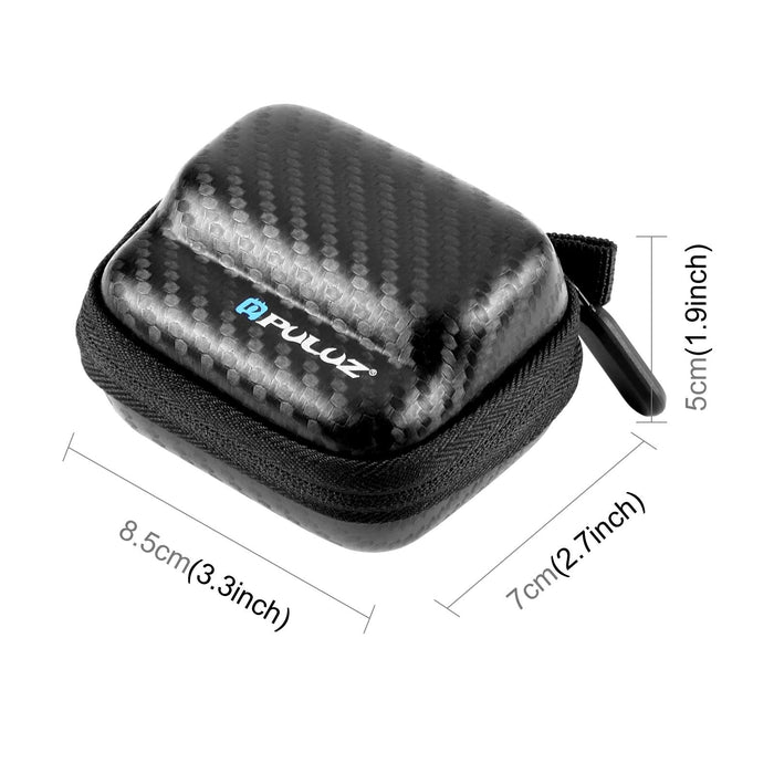 For Insta360 Go 3 / Go 3S Puluz Mini Body Bag Portable Carbon Fiber Eva Storage Bag Black