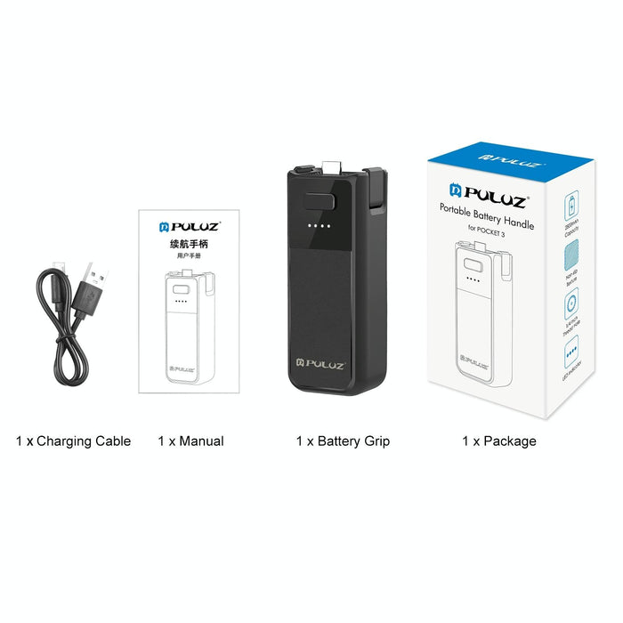 Battery Grip For Dji Osmo Pocket 2800Mah Black