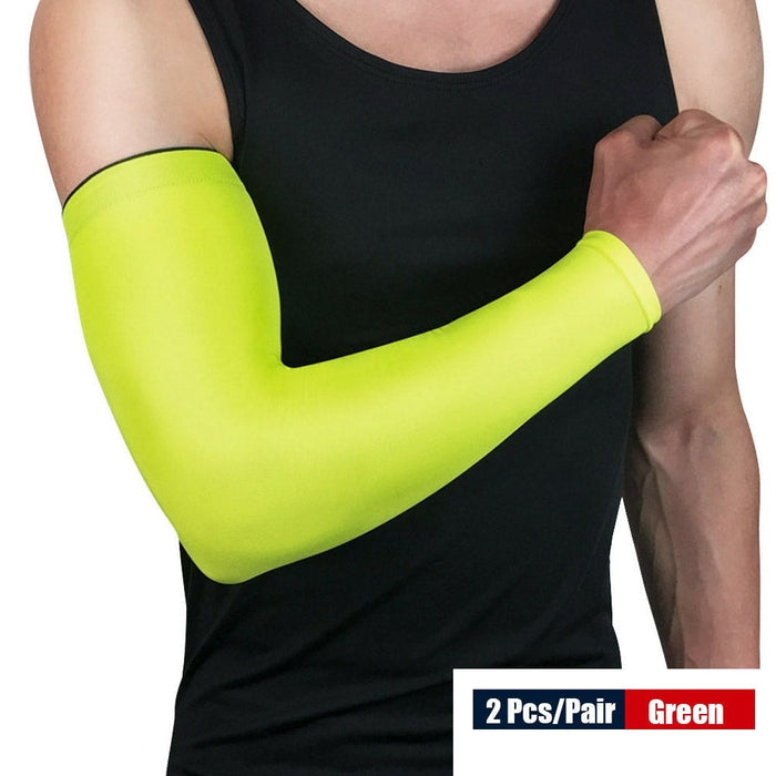 2Pcs/Pair UV Protection Long Arm Sleeves For Cycling Hiking Golf