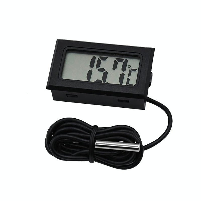 Mini Lcd Fridge Freezer Thermometer 1M Cable Black