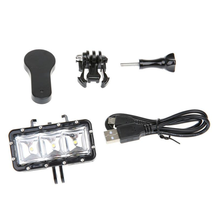 Suptig 30m Waterproof 300lm Action Camera Light For Gopro