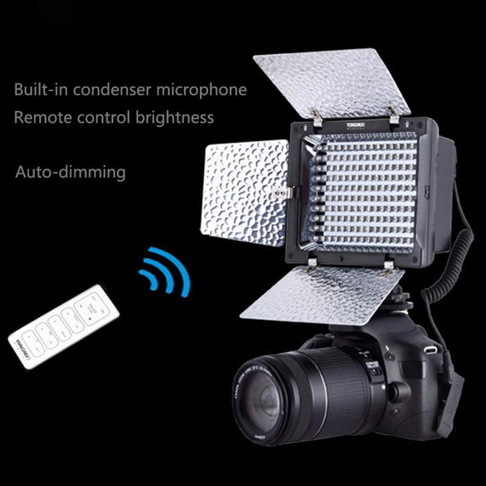 Yn-160 Ii Led Video Light With Luminance Remote Control For Canon Nikon Dslr Camera