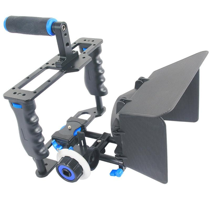 Ylg1103A-B Large Handle Video Camera Cage Stabilizer & Matte Box Kit For Dslr Camera / Video Camera