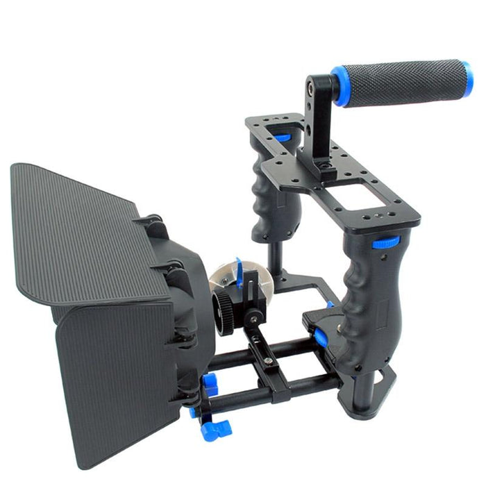 Ylg1103A-B Large Handle Video Camera Cage Stabilizer & Matte Box Kit For Dslr Camera / Video Camera