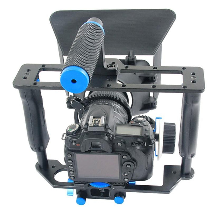 Ylg1103A-B Large Handle Video Camera Cage Stabilizer & Matte Box Kit For Dslr Camera / Video Camera