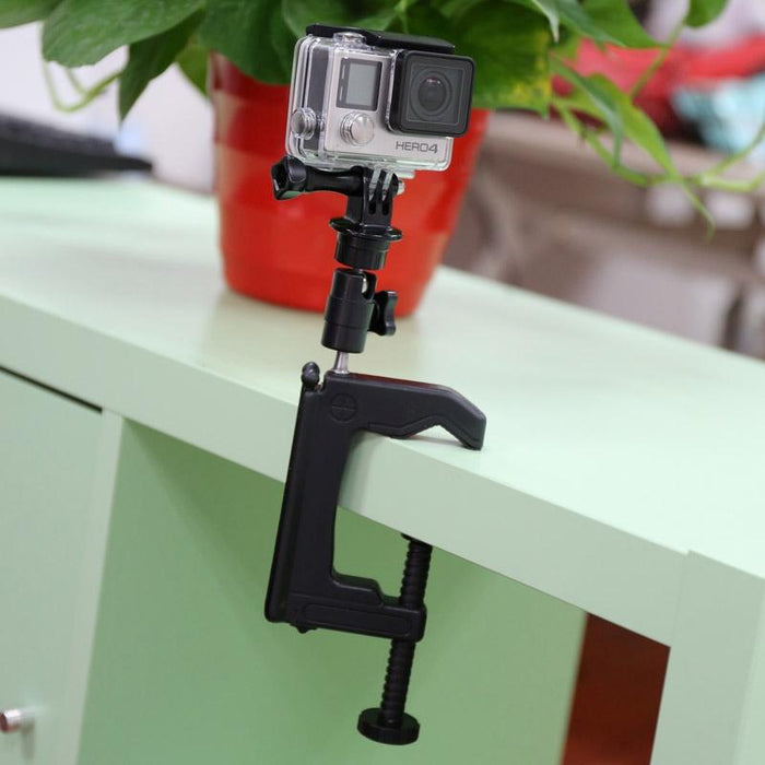 Desktop Fixed Clamp Holder Mount With Tripod Adapter