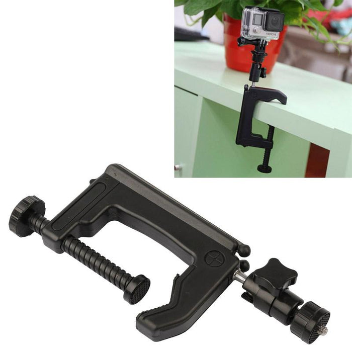 Desktop Fixed Clamp Holder Mount With Tripod Adapter