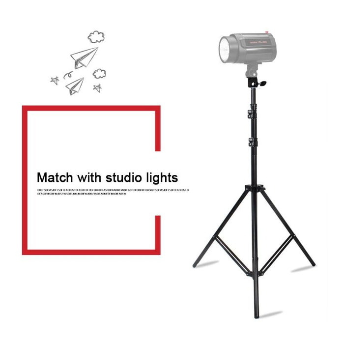 68Cm-200Cm Height Professional Photography Aluminum Lighting Stand For Studio Flash Light Black