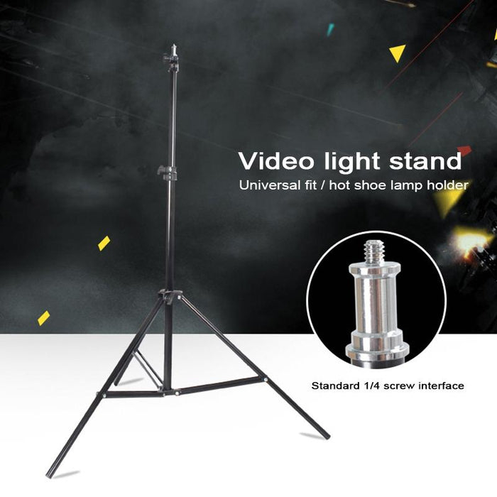 68Cm-200Cm Height Professional Photography Aluminum Lighting Stand For Studio Flash Light Black