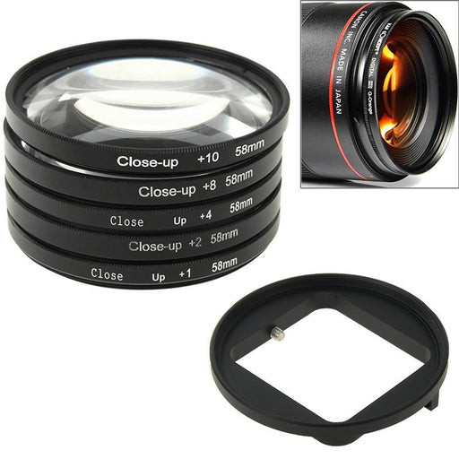 58mm Close Up Lens Filter Set for Gopro Hero3 - 6-in-1