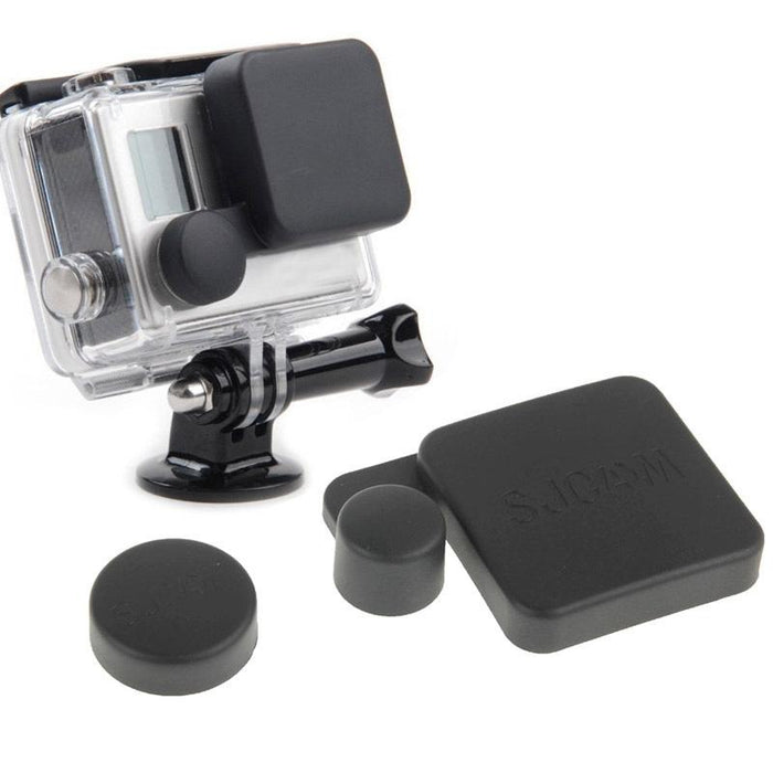 Protective Camera Lens Cap Cover And Housing Case Set