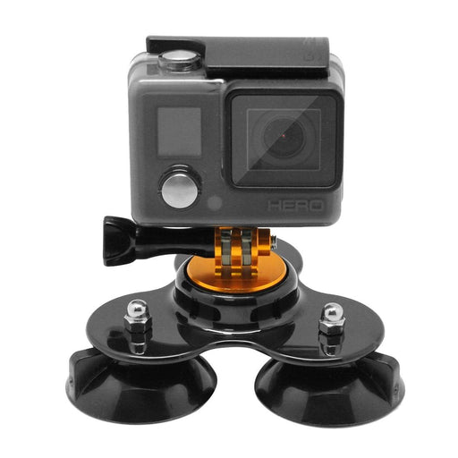 Universal Suction Cup Mount for Action Cameras with Tripod