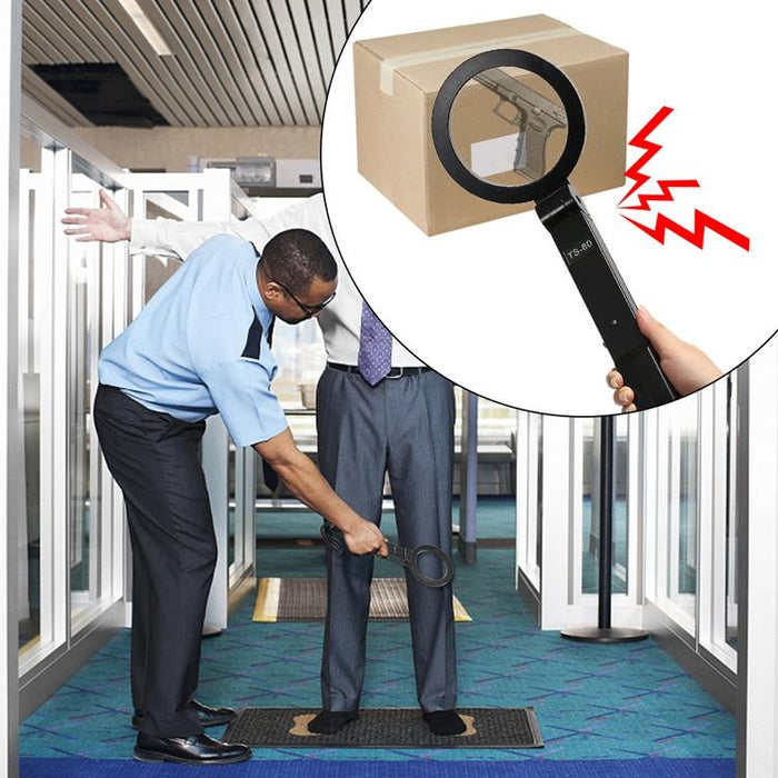 Ts-80 Portable Folding Hand-Held Security Metal Detector Scanner Black