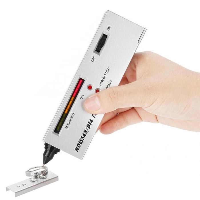 Portable Moissanite / Diamond Tester Dc 9V Battery Silver