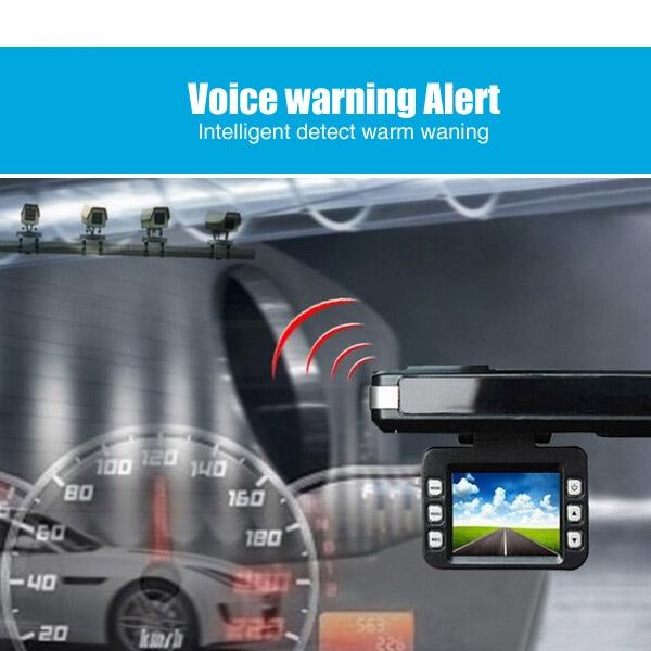2.0 Lcd Radar Detector Dvr with Laser Gps Logger - Hd 720p