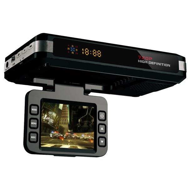 2.0 Lcd Radar Detector Dvr with Laser Gps Logger - Hd 720p