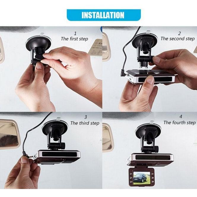 2.0 Lcd Radar Detector Dvr with Laser Gps Logger - Hd 720p