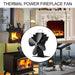 Yl603 Eco-friendly Aluminum Alloy Heat Powered Stove Fan