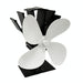 Yl603 Eco-friendly Aluminum Alloy Heat Powered Stove Fan