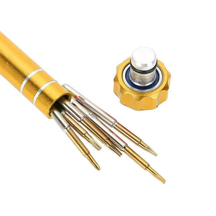 5 In 1 Gold Series Screwdriver Sets T5 / T6 / 1.2 / 1.5