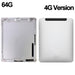 64gb 4g Version Replacement Back Cover For Ipad 3