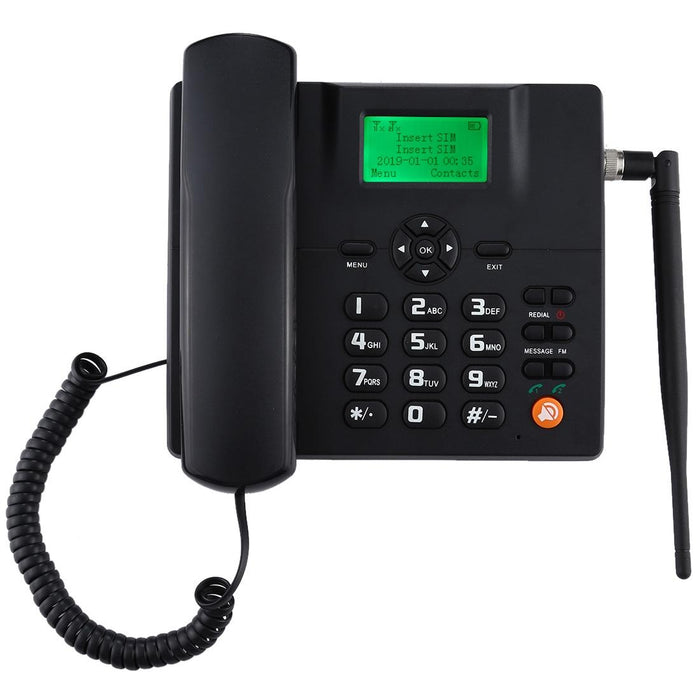 Zt600S 2.4 Inch Tft Screen Fixed Wireless Gsm Business Phone - Gsm 850/900/1800/1900Mhz Black