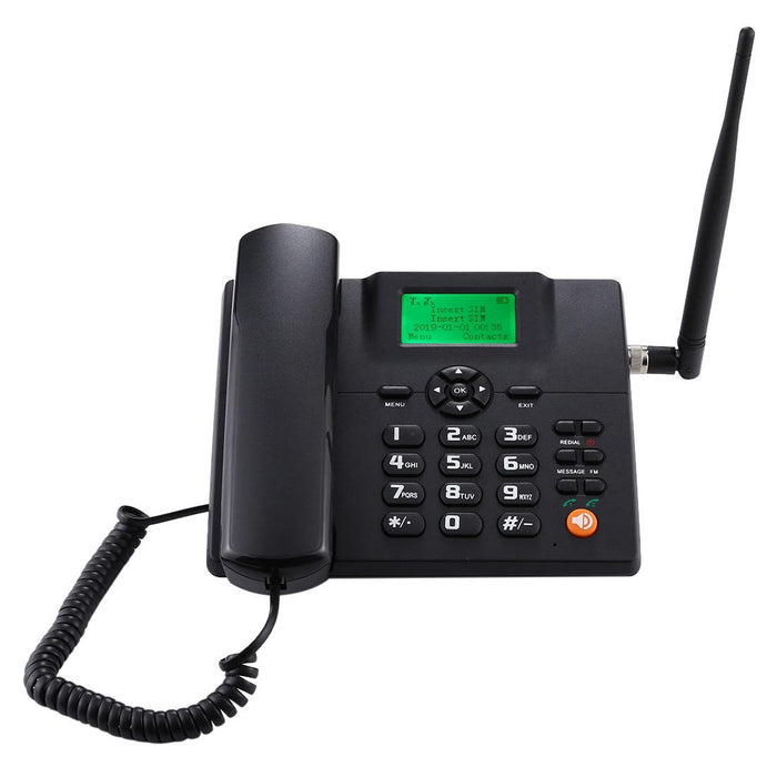 Zt600S 2.4 Inch Tft Screen Fixed Wireless Gsm Business Phone - Gsm 850/900/1800/1900Mhz Black