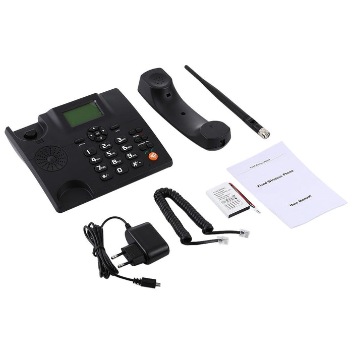 Zt600S 2.4 Inch Tft Screen Fixed Wireless Gsm Business Phone - Gsm 850/900/1800/1900Mhz Black